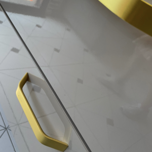 Manija aluminio dorada 128mm QHD025