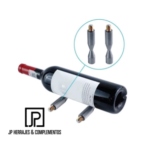 Pin negro soporte botellas de vino
