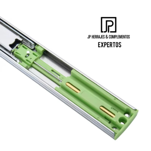 Riel extensible 50 cms cierre lento, pesado 45 kilos