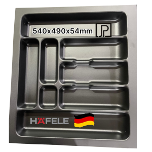 Cubertero plastico negro 540x490x54mm HAFELE