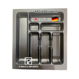 Cubertero plastico Negro 440x490x54mm HAFELE