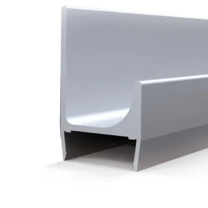 Perfil manija aluminio RN221 natural 15 mm x 3 mts RM