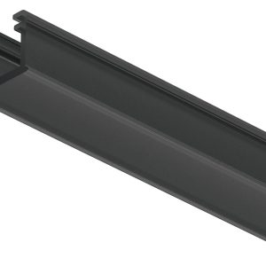 Perfil 1101 PLASTICO NEGRO opalino HAFELE x 3 mts