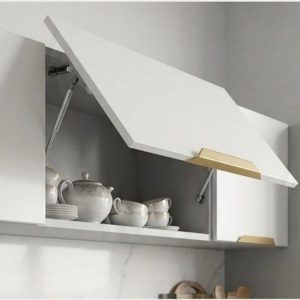 Perfil manija puerta cajón dorada 20 cms para frentes de 18mm