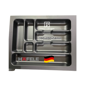 Cubertero plastico Negro 390x490x54mm HAFELE