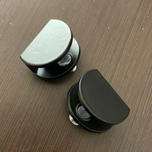 Soporte media luna 8mm negro