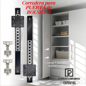 Corredera para puerta de bolsillo 500mm