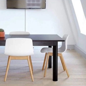 Pata pedestal mesa 60 mm x 900 mm negra