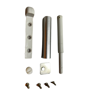 Push con base, magnético gris claro