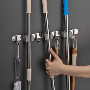 Porta escobas acero 304 click