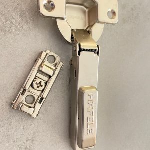 Bisagra parche Niquel 110° C/L base recta HAFELE