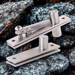 Bisagra Pivote 360° pin retráctil acero 304 / 100kg