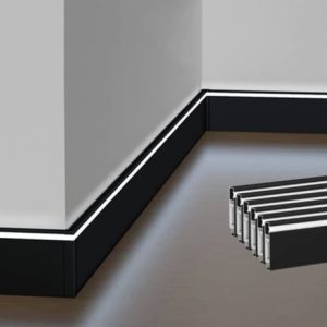 Zocalo para led H:100 Negro 2.5 mts YATO